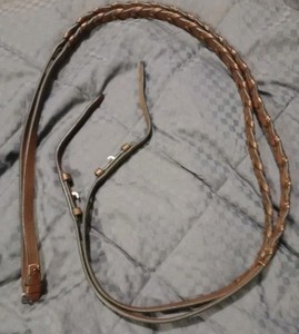 English, Brown Raised Leather Laced Reins 48" (Pre-owned)