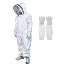 Bee Suit with Glove, Beekeeping Suit Outfit Professional Full Body Beekeeper ...
