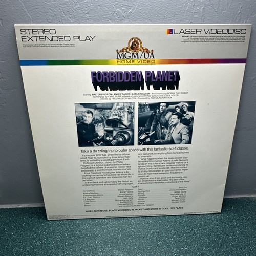 Laserdisc Forbidden Planet 1956 Leslie Nielsen Sci-Fi Classic Funky Formats - Picture 2 of 7