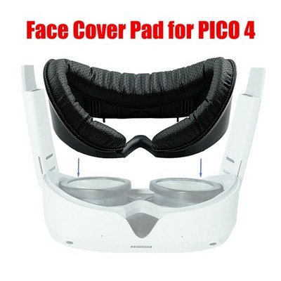 Facial Interface & Face Cover Pad for PICO 4 VR Headset PU Foam Cushion