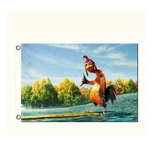 3x5Ft Hilarious Chicken Meme Flag Funny College Dorm Wall Decor for Men Outdoor