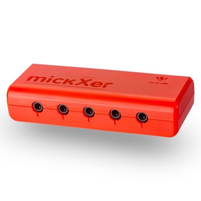 myVolts mickXer 5-way Passive Mixer with Noise Filtering - Go-Faster Red