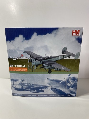 HobbyMaster 1:72 BF 110G-4 Die Cast Assembled Model WWII HA1803 “G9+EF”