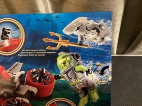 Lego Atlantis Wreck Raider 8057 Shark Warrior Scuba gear glider eye patch 2010