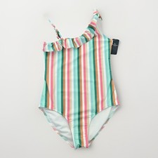 Abercrombie Kids One Piece Swimsuit Multicolor Striped Size 13/14 NWT Summer