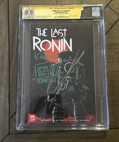 9.9 CGC TMNT: The Last Ronin #1 First Print Signed & Sketched By Kevin Eastman 1