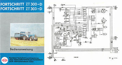 Bedienung Zt 300 Zt 303 Zt300 Zt303 Ifa Ddr Traktor Schlepper Schonebeck Veb Ebay