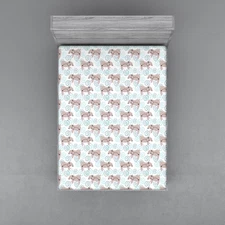 Nursery Nature Fitted Sheet Cover with All-Round Elastic Pocket in 4 Sizes