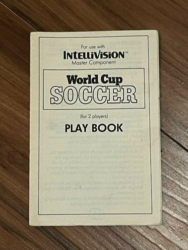 Intellivision BRAND NEW Manual : World Cup Soccer