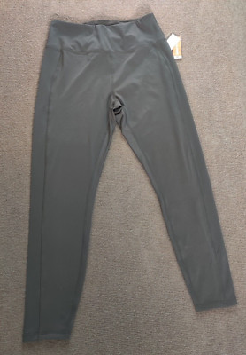 Joe Fresh x Sasha Exeter Gray Active Leggings Woman M 24x25 Fitted 4 Way Stretch