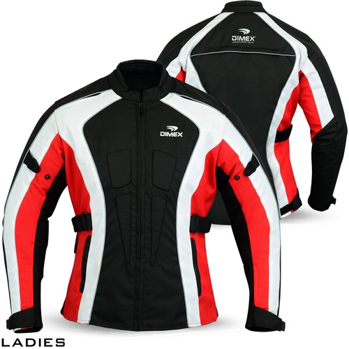 Women Motorcycle Cordura Textile Jacket Waterproof Ladies Motorbike Armours - 第 2/4 張圖片
