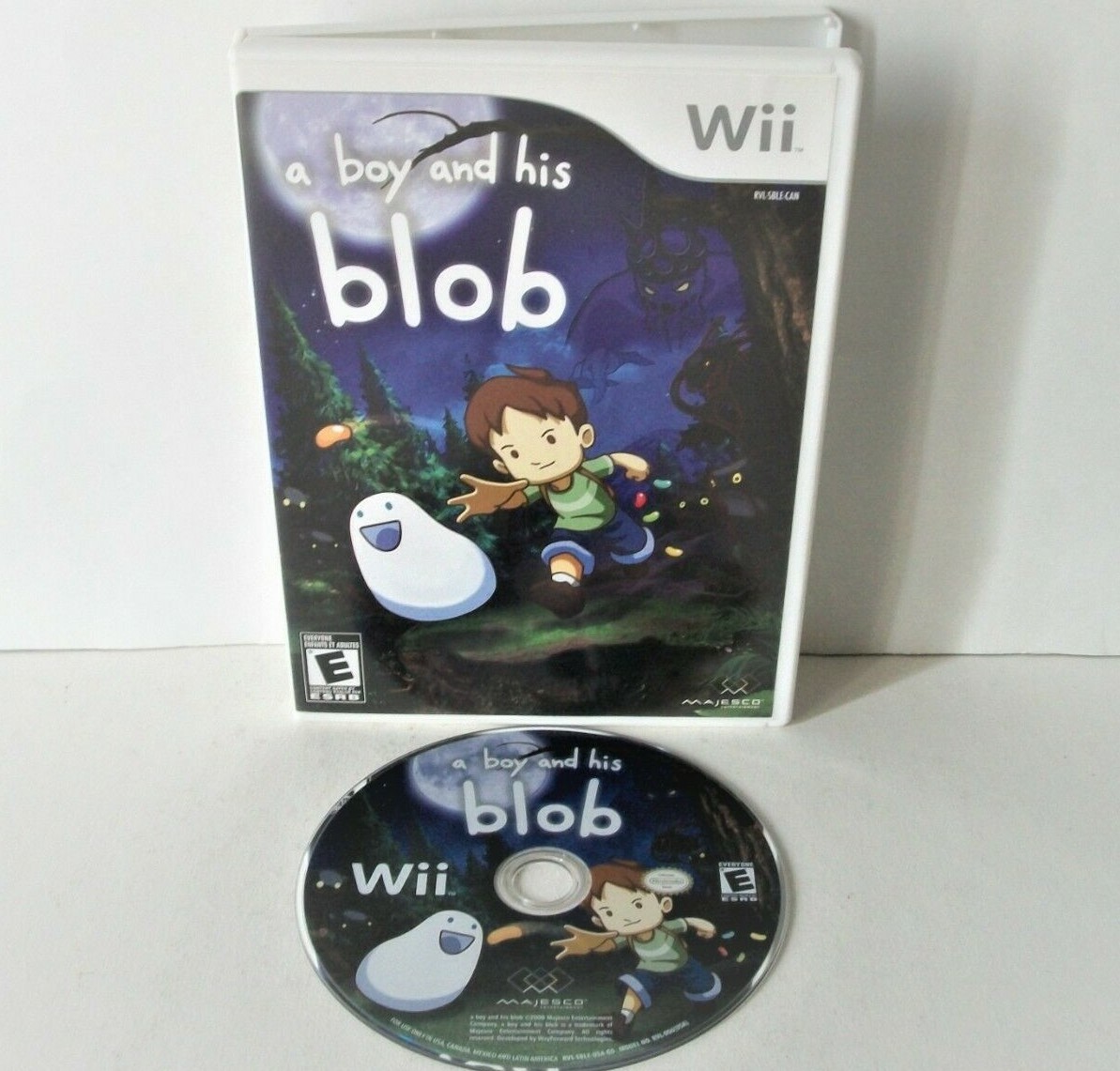 A Boy and His Blob Nintendo Wii Good Disc Puzzle Platformer Game
