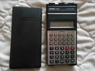 1990s CASIO FX-82D Scientific Calculator Fraction Vintage for