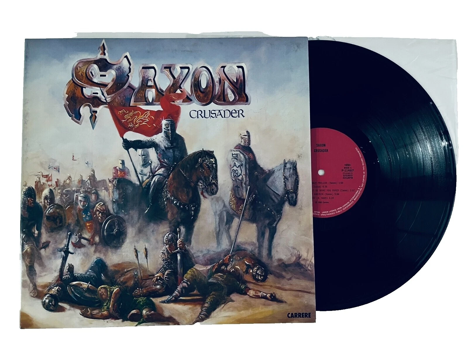 Excellent (EX) Grading Saxon Vinyl Records