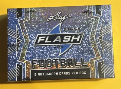 2022 Leaf Flash Football Hobby Box Factory Sealed Stroud Gibbs Williams RC’s
