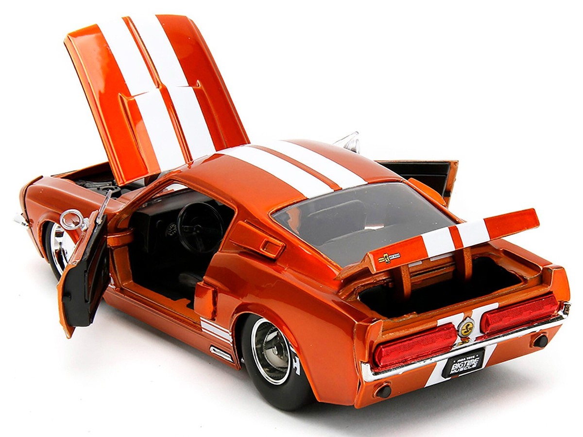 1967 FORD MUSTANG SHELBY GT500 CANDY ORANGE 1/24 DIECAST