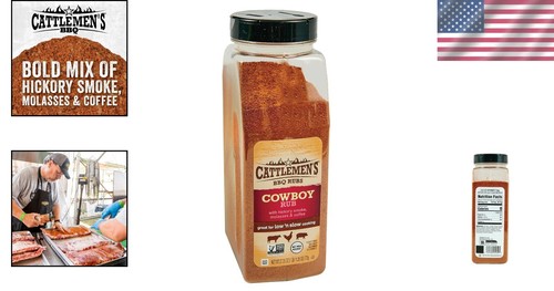 McCormick Cowboy Rub, 27.25 oz - Bold Hickory Smoke, Molasses and Coffee Blend - Picture 2 of 10
