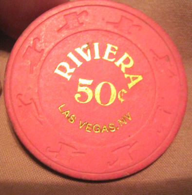 Riviera Casino Las Vegas Nevada 50 Cent Gaming Chip Token
