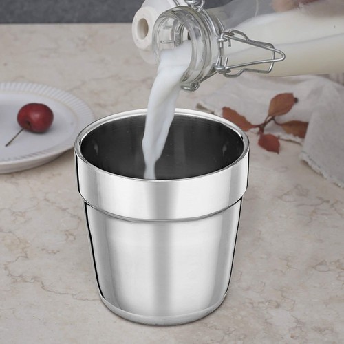 TeamFar Coffee Cup Espresso Cup Mug Set of 4, Double Wall Stainless Steel Tea... - Picture 6 of 7