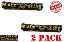 Black Beard Fire Starter 2 Pack - Survival Tinder Outdoor Gear. Made in the USA