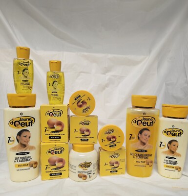 Jaune d' Oeuf  7day extra fort clarifying body milk 500ml 10 pic set