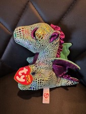 TY Beanie Boos 6" "Cinder" 2017 Sparkle Dragon Plush - New