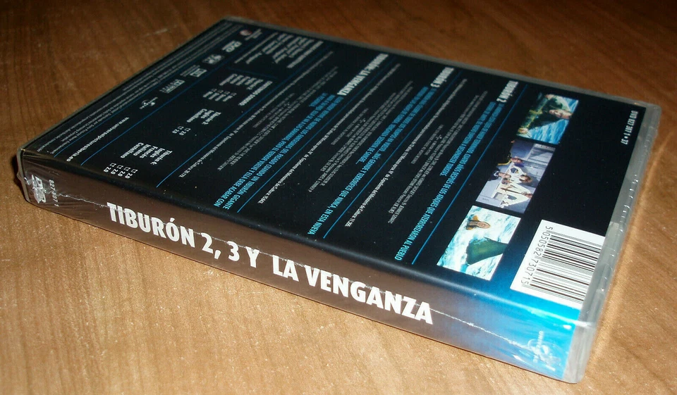 Tiburon 2-3-4 (Jaws) Coleccion 3 Peliculas DVD Nuevo Sellado Accion Drama - Imagen 4 de 4