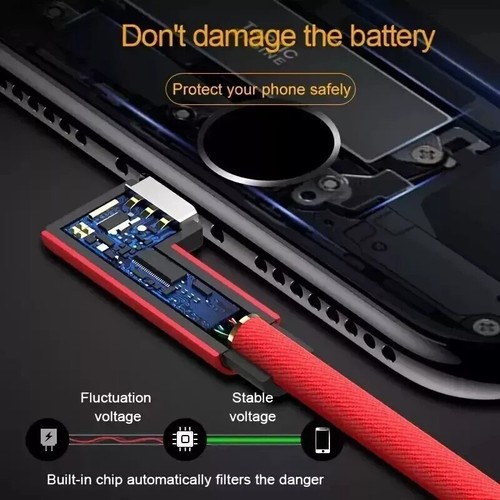 iPhone Schnellladekabel 90 Grad Winkel 30cm für 7 8 X 11 12 13 14 IOS 8-Pin 1-3m - Bild 27 von 28