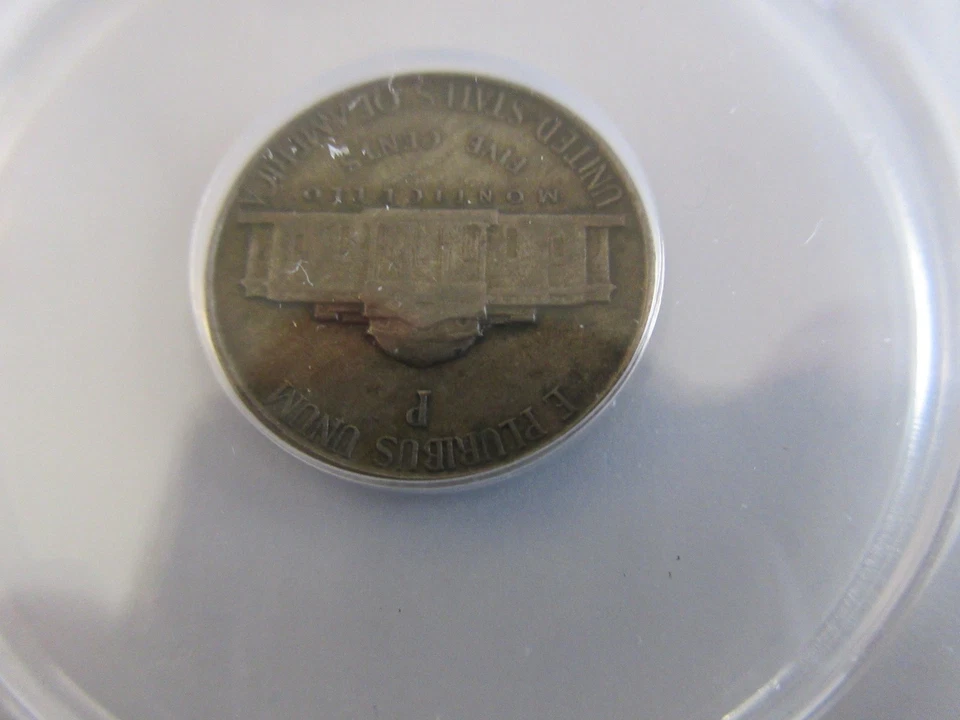 1943-P , Jefferson Nickel , EF 40 , Anacs - Image 4 of 4