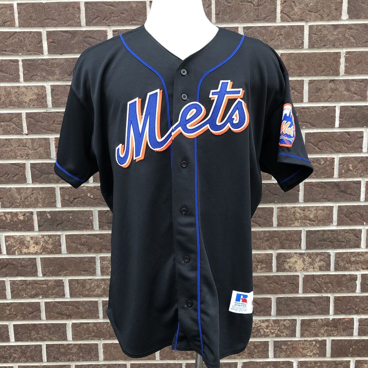 Vintage 90's New York Mets Russell AUTHENTIC Blank Black Vintage 90's New York Mets Russell AUTHENTIC Blank Black