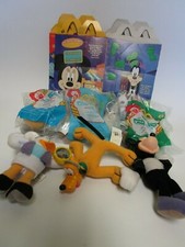 McDonalds Toy Set- House of Mouse Disney Soft Toys 2001 Complete 6 Pcs  6 Boxes