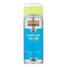 Hycote Fluorescent Yellow Fast Drying Aerosol Spray Paint 400ml