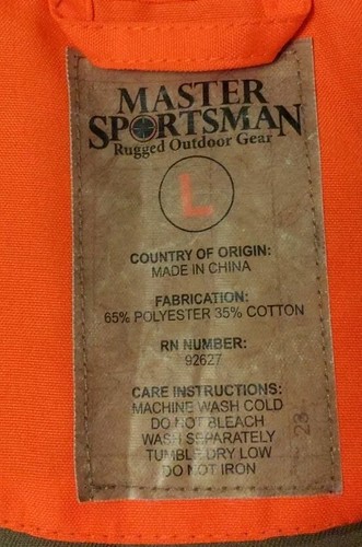 Master Sportsman Rugged Outdoor Gear Vest Size L Orange Hunting Shooting - Picture 3 of 6