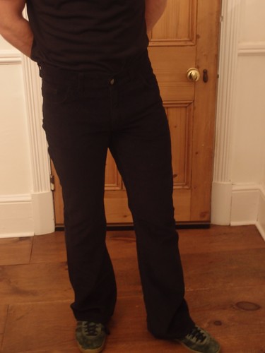 MEN'S CORDUROY BOOTCUT FLARED BLACK 