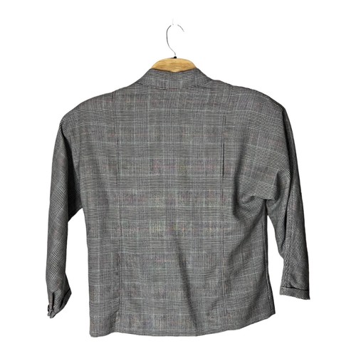 Vintage Pendleton Blazer Jacket Womens Size 8 Tan Houndstooth 100% Wool - Picture 3 of 6