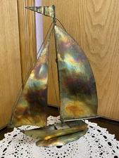 Sailboat Wall Décor ~ Copper / Brass ~ Nautical ~ Vintage
