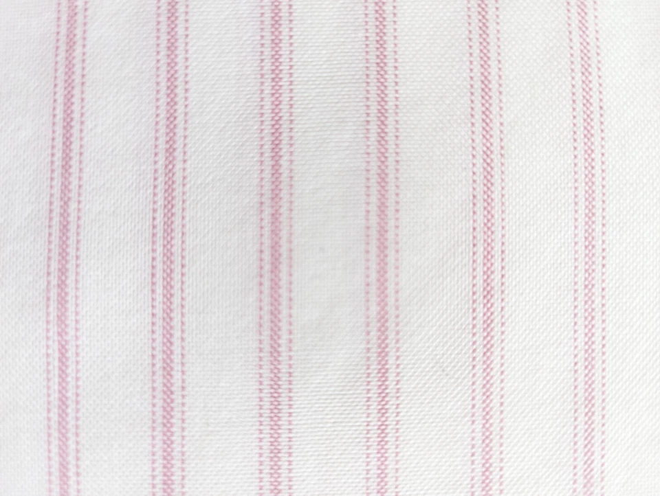 RALPH LAUREN Flannel Pink White Stripe Fitted Sheet Full Size Read Vintage - Image 4 of 4