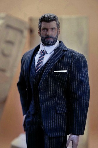 Juego de 1/6 Traje de Negocios B para 12" Hot Toys PHICEN Worldbox MUSCULAR Figura M34 M35 - Imagen 2 de 4