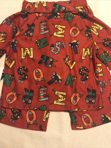 NWT~ Baby Boy 2 Pcs Alphabet Fall / Winter Pajamas Size 12 Months - Picture 8 of 8