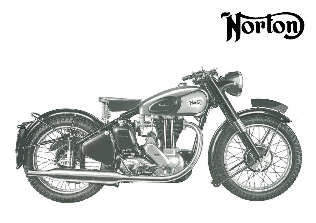 NORTON Poster ES2 Model 50 1947 1948 1949 1950 1951 Suitable to