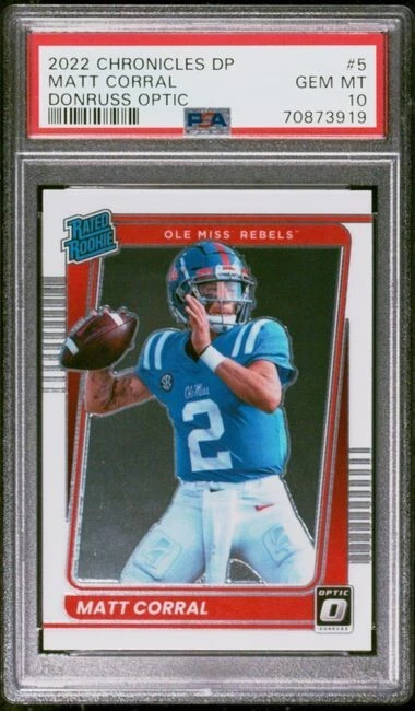 Matt Corral Panini Chronicles Draft Picks Donruss Optic #5 