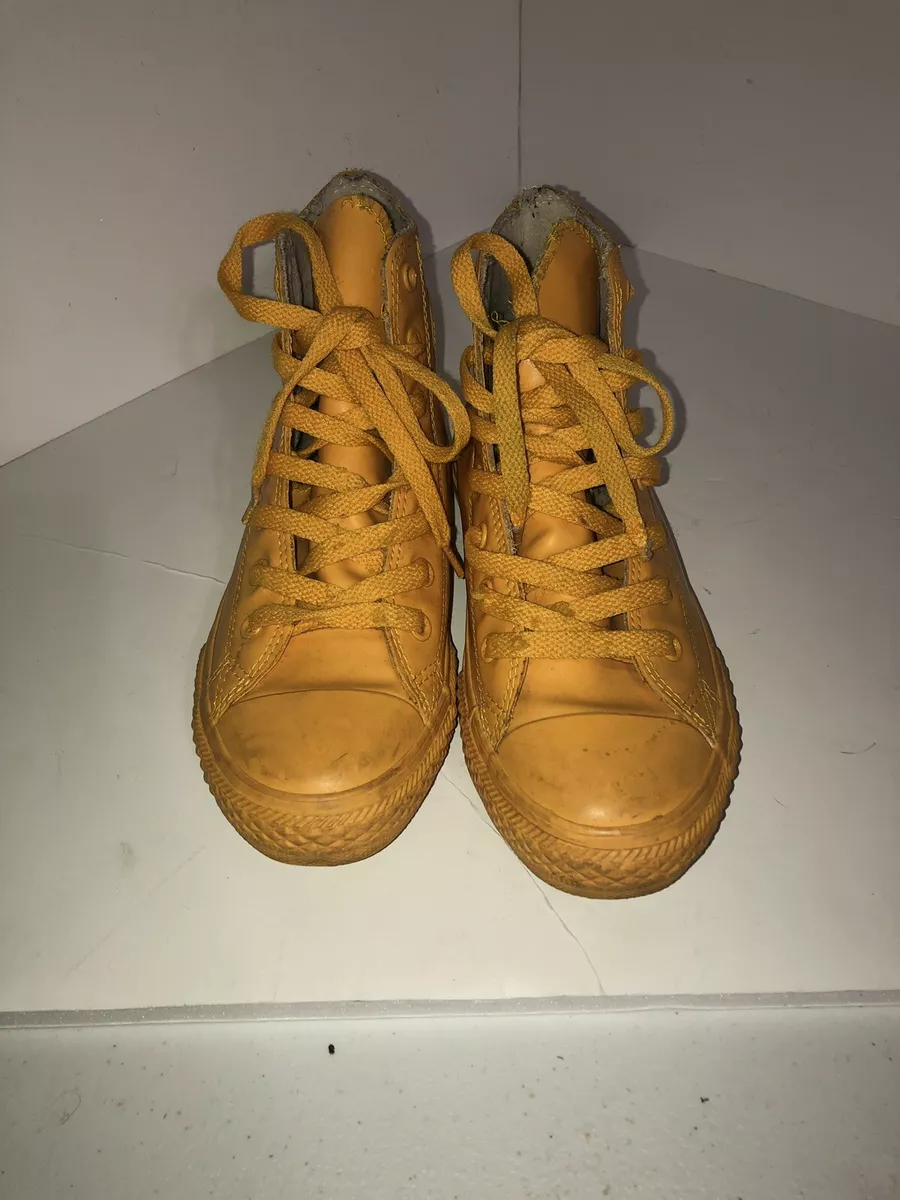 Yellow converse on sale high tops