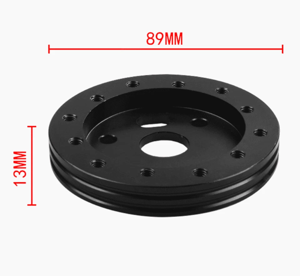 Aluminum 0.5" Hub For Vehicle Off-Road 6 Hole To 3 Hole Steering Wheel Universal - Image 2 of 4