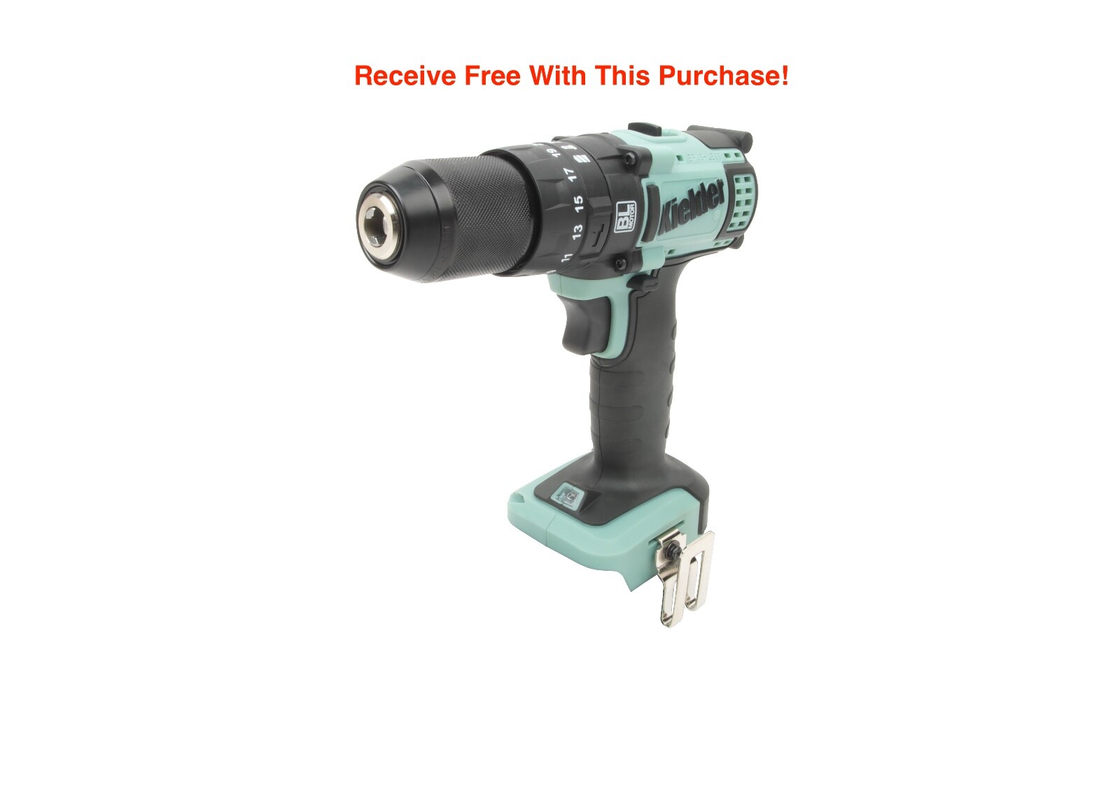 Kielder 18V 3/8 220Nm Brushless Impact Wrench 2x 4.0Ah + Free Bare