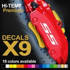 FITS Camaro SS HI-TEMP PREMIUM BRAKE CALIPER DECALS STICKERS CAST VINYL