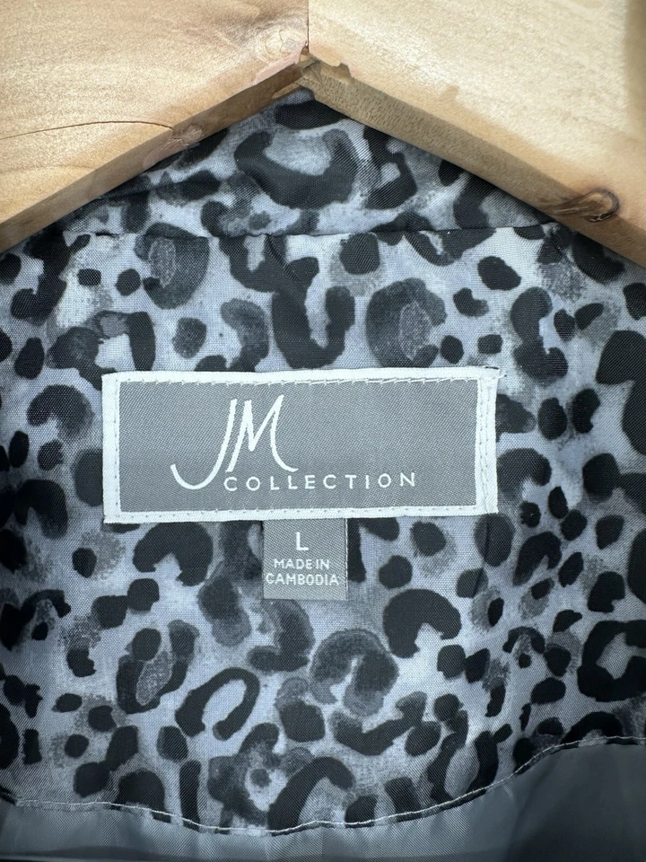 JM COLLECTION Mujer Grande Con Capucha Cortavientos Impermeable Ligero Cortavientos Foto 2 de 4