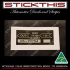 <!--F#f_0-->Holden HDT VK Commodore Group A - Air Conditioning Receiver Dryer Decal Sticker<!--F/-->