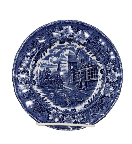 Set Of 5 Royal Tudor Ware Coaching Taverns 1828 Staffordshire