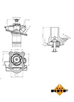 NRF 725079 Thermostat, KÜHlmittel FÜR Fiat Iveco