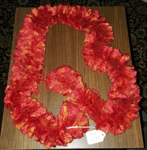 Brand New Handmade Crocheted Ruffle Scarf - Various Color Choices - Picture 2 of 19